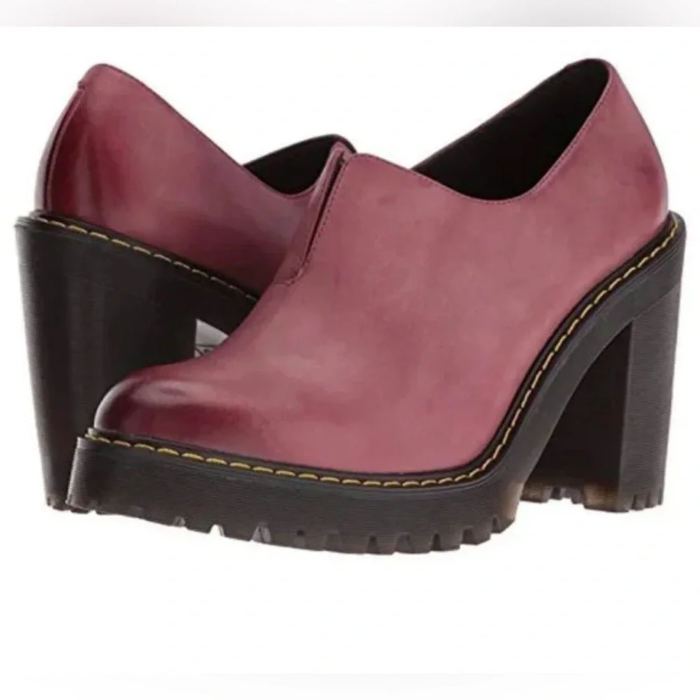Cordelia - Chunky Heel in Dusty Rose
